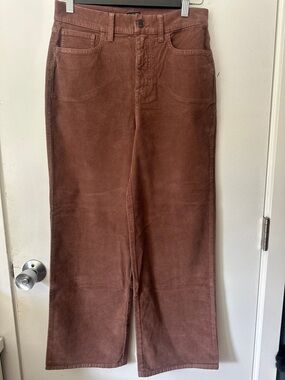 J.Crew Brown Corduroy High-Rise Wide Leg Pants Women 26